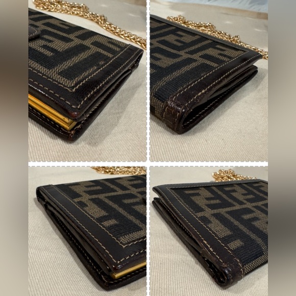 FENDI Zucca Kisslock Compact Wallet $799 - Picture 13 of 13